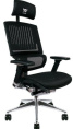 Офисное кресло Thermaltake Cyberchair E500 Black GGC-EG5-BBLFDM-01 для руководителя, механизм мультиблок, максимальная нагрузка 150 кг