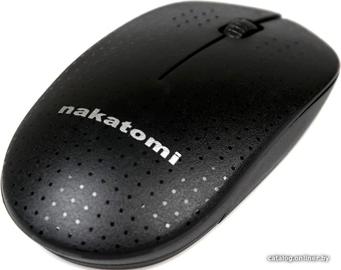 Мышь MRON-02U BLACK Nakatomi Navigator RF 2.4G Optical - 6 кнопок ролик прокрутки, USB, черная