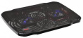 Подставка для ноутбука Buro BU-LCP156-B208, 15.6", 355х260х21 мм, 2хUSB, вентиляторы 2 х 80 мм, 560г, черный