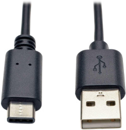 Кабель Tripp Lite U038-003, USB Type-C m - USB m , 0.9м, черный