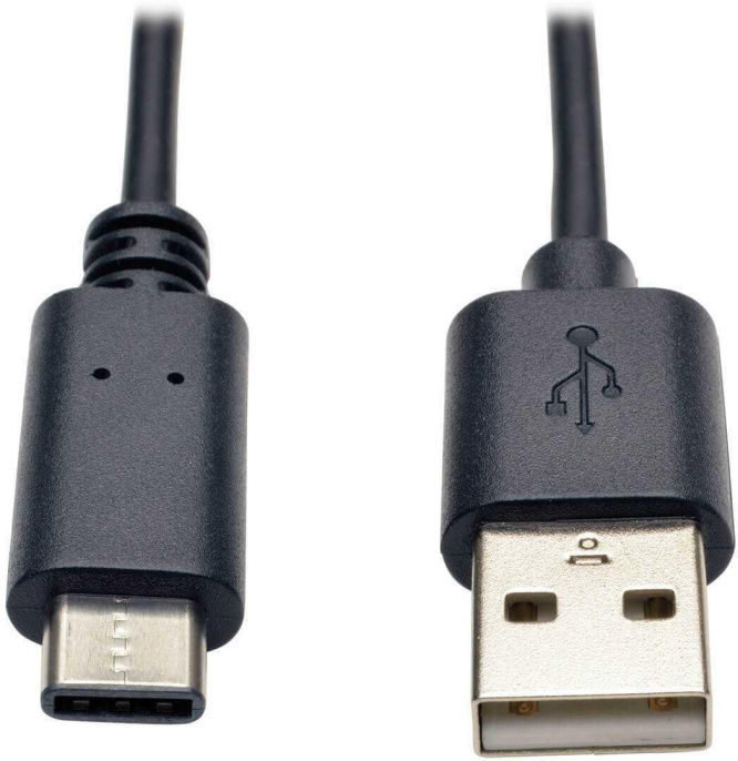 Кабель Tripp Lite U038-003, USB Type-C m - USB m , 0.9м, черный