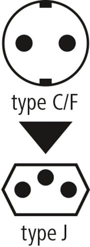 Адаптер-переходник Hama H-108884 Тип J CH Тип F Schuko Черный