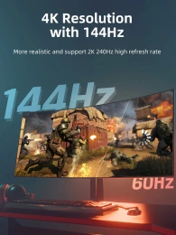 Адаптер CABLETIME CP80A (CT-DMHF8K-ZG) Zinc DP TO HDMI 8K/60 Гц