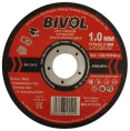 Отрезной диск Bivol T41-115x1.0x22.2 (BVL4111510) (для работы с металлом, нержавеющей сталью (при обработке профильных труб, листового металла, стали, арматуры или швеллеров), диаметр: 115 мм, материал абразивного слоя: электрокорунд, размер зерна 60 (сре