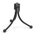 Веб-камера ExeGate BlackView C615 Full HD Tripod 2Мп, 1920х1080, 1080P, 30fps, защитная шторка, штатив Flex в комплекте, фиксированный фокус, 4-линзовый объектив, микрофон с шумоподавлением, универсальное крепление, USB, кабель 1,5 м, Windows® 7/8/10/11,