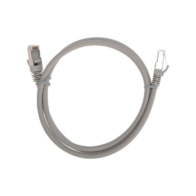 Патч-корд Rexant 02-0210-1 F/UTP RJ-45 вил.-вилка RJ-45 кат.6 1м серый LSZH