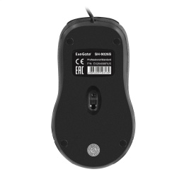 Мышь ExeGate Professional Standard SH-9026S (USB, оптическая, 1000dpi, 3D, 3 кнопки и колесо прокрутки, длина кабеля 1,35м, серебристая, Color Box) EX264098RUS