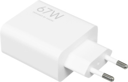 Сетевое зар./устр. Xiaomi 67W HyperCharge Power Adapter 67W 3.25A PD USB универсальное белый BHR07SKEU