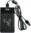 Считыватель Temid T-CR20E идентификация: RFID карта, частота: 125 кГц, расстояние считывания: до 5 см, индикация: световая и звуковая, интерфейс: USB, питание: USB 5V DC / Max.