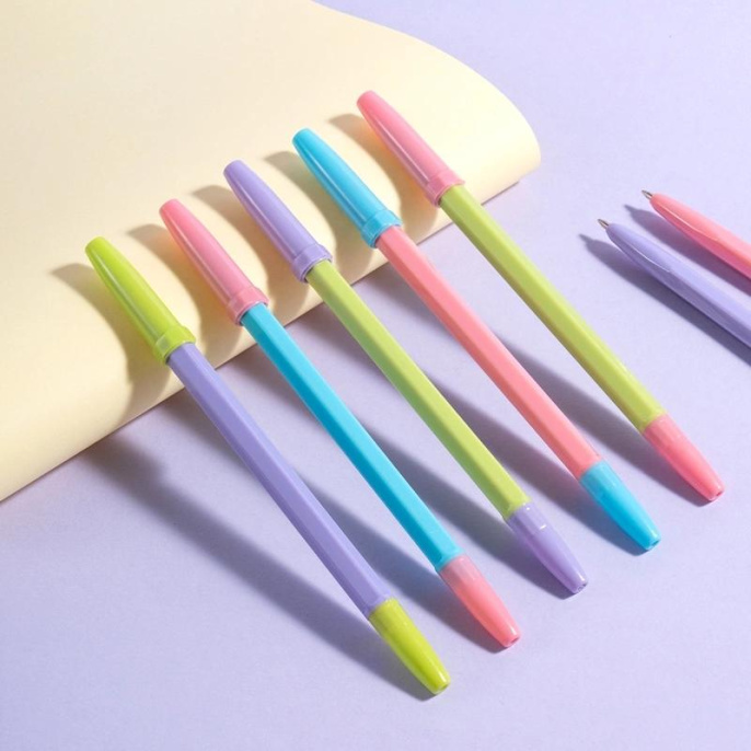 Ручка шариков. Deli P1 EQ6Z d 0.7мм син. черн. карт.уп.