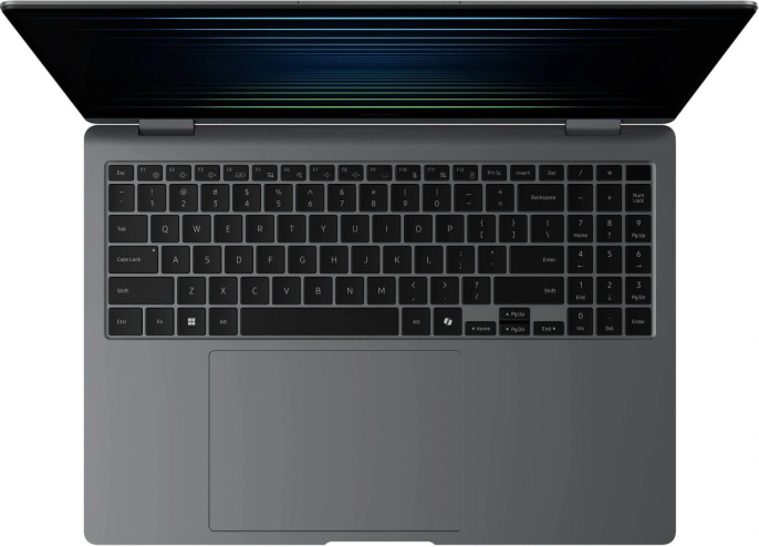 Ноутбук Samsung Galaxy Book 5 Pro 360 NP960, 16", 2025, трансформер,  AMOLED, Intel Core Ultra 7 256V 2.2ГГц, 8-ядерный, 16ГБ LPDDR5x, 512ГБ SSD,  Intel Arc  140V, Windows 11 Home,  серый [np960qha-kg