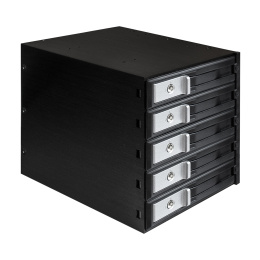 Корзина для HDD ExeGate HS535-12G (универсальная, на 5*3,5" SATA3/12G SAS HDD, занимает 3*5,25" отсека, RTL) EX289284RUS