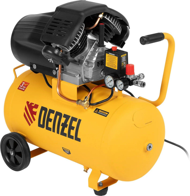 Компрессор поршневой DENZEL DCV1800/50 масляный [58168]