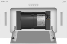 Вытяжка встраиваемая Meferi Ultra INBOX52WH Glass белый управление: кнопочное 1 мотор (INBOX52WH GLASS ULTRA)