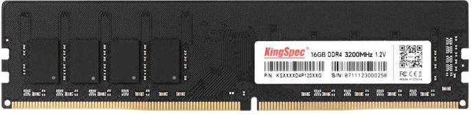 Оперативная память KINGSPEC KS3200D4P12016G DDR4 - 1x 16ГБ 3200МГц, DIMM, Ret