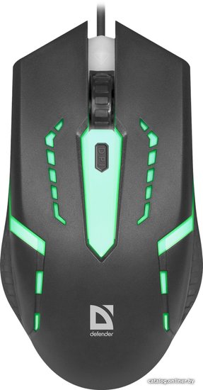 Мышь Defender Hit MB-601 черный оптическая 1200dpi USB 3but (52601)