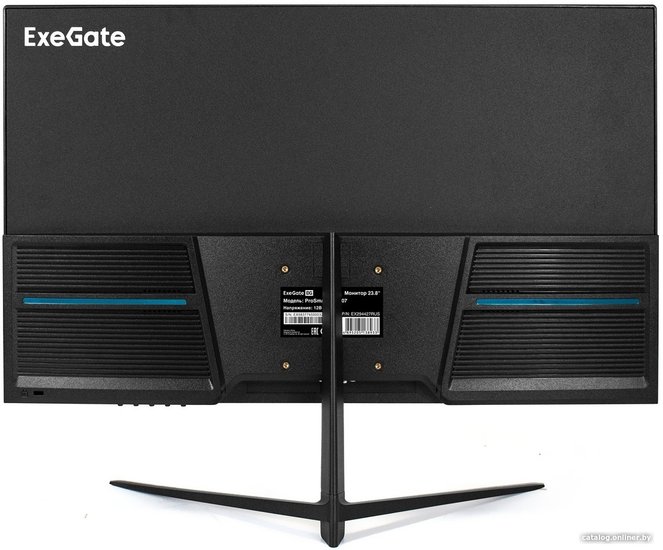 Монитор 23.8" ExeGate ProSmart EV2407 (VA LED Grade A+, FHD, 1920x1080@75Гц, 16:9, 250cd/m2, 3000:1, 178°/178°, 5ms, D-Sub, HDMI, Flicker-free, кабель HDMI 1.5м, VESA, регулировка наклона (tilt), черный) EX294427RUS