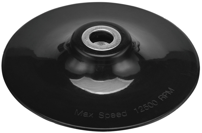 Тарелка опорная P.I.T. APLS17-120C для УШМ и полировальных машин, Ø120 мм, М14, прижимная шайба, ABS
