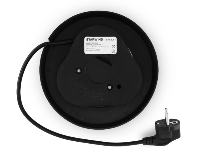 Чайник электрический StarWind SKS2051, 1.8л, металл/пластик