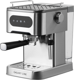 Кофеварка GALAXY LINE GL 0761, рожковая, серебристый [гл0761л]