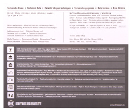 Метеостанция Bresser MyTime Meteotime LCD, серебристые