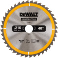 Диск пильный DeWalt DT1953-QZ (диаметр диска: 216мм, диаметр посадочного отверстия: 30мм, число оборотов: 7000об/мин, толщина диска: 1.7мм, ширина пропила под углом 90°: 2.6мм, материал обработки: дерево, композитный материал, пластик, материал изготовлен
