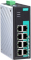Промышленный неуправляемый коммутатор MOXA EDS-308-T, 8 портов 10/100BaseT X , IP30, от -40 до 75°C, DIN-Rail