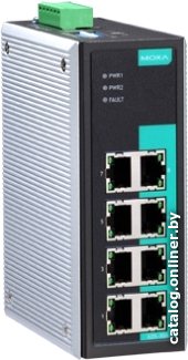Промышленный неуправляемый коммутатор MOXA EDS-308-T, 8 портов 10/100BaseT X , IP30, от -40 до 75°C, DIN-Rail