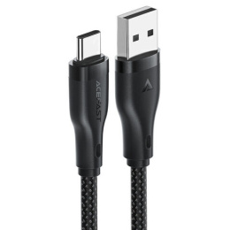 Кабель ACEFAST C8 USB-A to USB-C charging data cable - Black AF-C8-04-BK