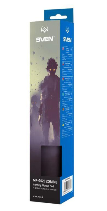 Игровой коврик для мыши SVEN MP-G02S Zombie 230x200x2мм, ткань + резина SV-016876