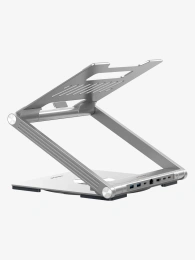 Подставка CABLETIME CS51S (CT-LSH01-AS) для ноутбука с вращением на 360° и концентратором 6-в-1