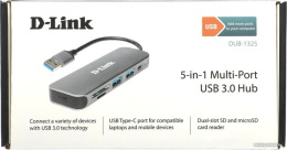 Хаб разветвитель D-Link DUB-1325/A2A, серый