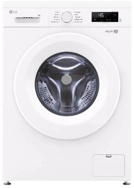 Стиральная машина LG F2Y1NS3W, с фронтальной загрузкой, 6кг, 1200об/мин, с паром, инверторная