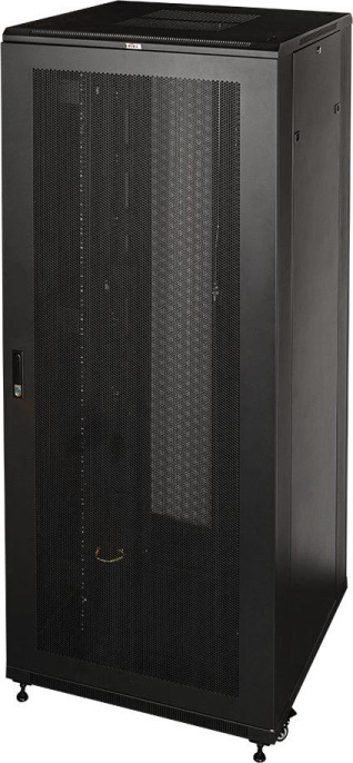 Шкаф серверный Lanmaster TWT-CBB-47U-8X10-P1 напольный 47U 800x1000мм пер.дв.перфор. задн.дв.перфор.2-хст. 2 бок.пан. 800кг черный 926мм 131.2кг 2277мм IP20 металл