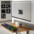 Кронштейн для монитора ExeGate EWM1-3415-01 EX297368RUS  13-34", 1 монитор, настенный, наклон -8-8°, цвет черный