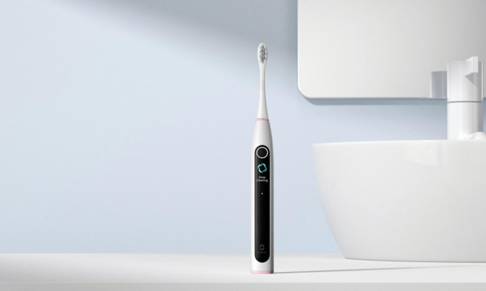 Электрическая зубная щетка OCLEAN X Lite N1801, насадки для щётки: 1 шт, цвет: серый [c01000624]