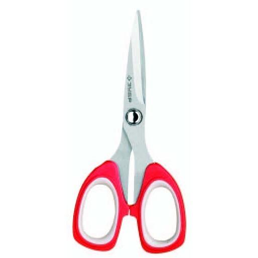 ЗУБР Ножницы "МАСТЕР" хозяйственные, двухкомпонентные ручки, 175мм [40441-17]