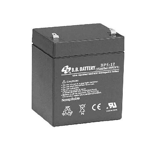 АКБ B.B. Battery BP 5-12 12V 5Ah ДхШхВ 90х70х106 мм, масса 1.8 кг, клеммы F2 BP 5-12 BB
