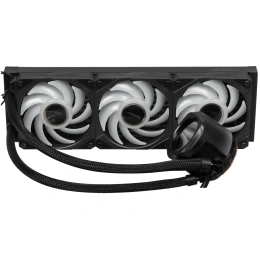 Система водяного охлаждения Gigabyte Aorus Waterforce X II 360 ARGB Soc-TR4/sTR5/AM5/AM4/1200/1700/1851 черный 4-pin 12-37.5dB Al LCD Ret (GP-AORUS WATERFORCE X II 360)