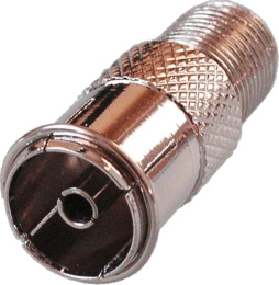 Адаптер антенный PREMIER 4-624/2, Coax f - F-TV f , 75Ом, серебристый