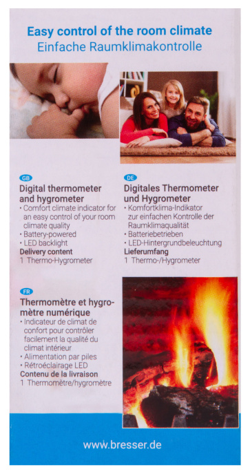 Метеостанция Bresser MyTime Smile, черная