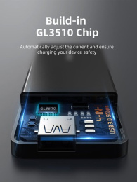 Концентратор CABLETIME CB02B (CT-HUBT2-PB) 4 порта, 5Gbps, 1 м, с блоком питания, USB-хаб для ноутбука и ПК