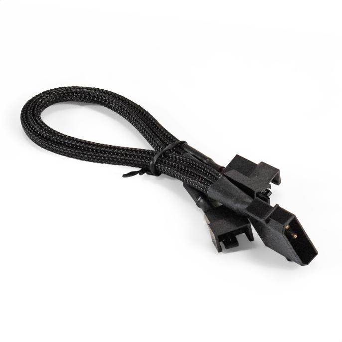 Разветвитель питания для корпусных вентиляторов ExeGate EX-CC-PSU-3xF (Molex/3x3/4pin, все разъемы имеют 2 контакта) EX294791RUS