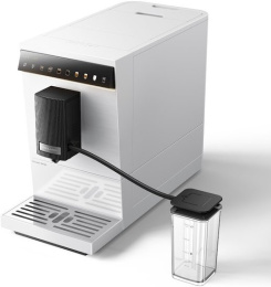 Кофемашина Trouver Virtuoso 10 Pro White мощность 1470W, давление насоса 19 Бар, цветной светодиодный сенсорный интерфейс с 8 вариантами меню, емкость резервуара для воды 1.5л