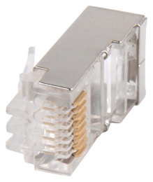 Коннектор ITK CS3-1C5EF-G FTP кат.5E RJ45 прозрачный (упак.: 1шт)