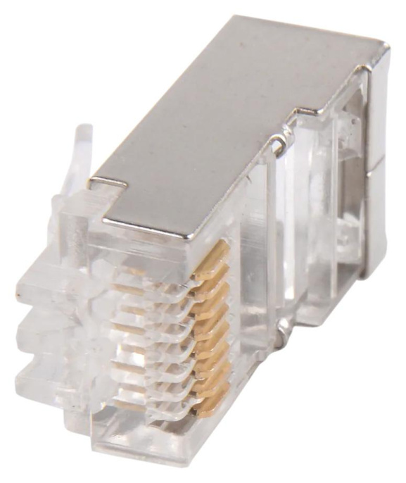Коннектор ITK CS3-1C5EF-G FTP кат.5E RJ45 прозрачный (упак.: 1шт)
