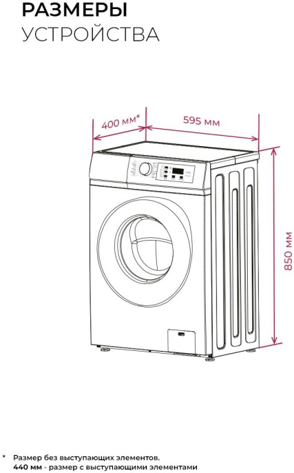 Стиральная машина узкая LEX LWM06010BLIDsmall, с фронтальной загрузкой, 6кг, 1000об/мин, с паром, инверторная