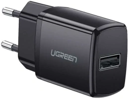 Сетевое зарядное устройство UGREEN ED011 50459 USB-A Wall Charger 1 порт 10W. Цвет: черный