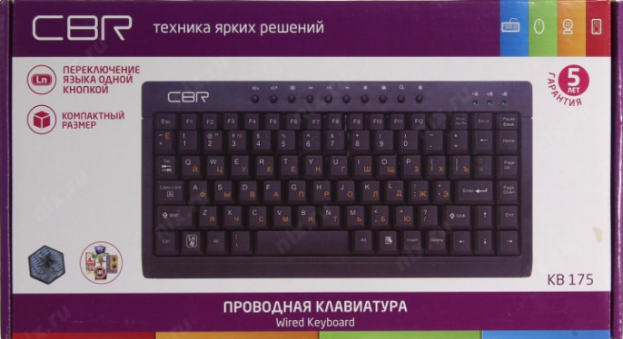 Клавиатура CBR KB-175 USB 87КЛ+10КЛ М/Мед