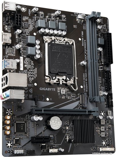 Материнская плата Gigabyte H610M K DDR4 Soc-1700 H610 PCI-E 4.0x16 PCI-E 3.0x1 M.2 1GbE LAN 2xDDR4 3200MHz HDMI mATX RTL
